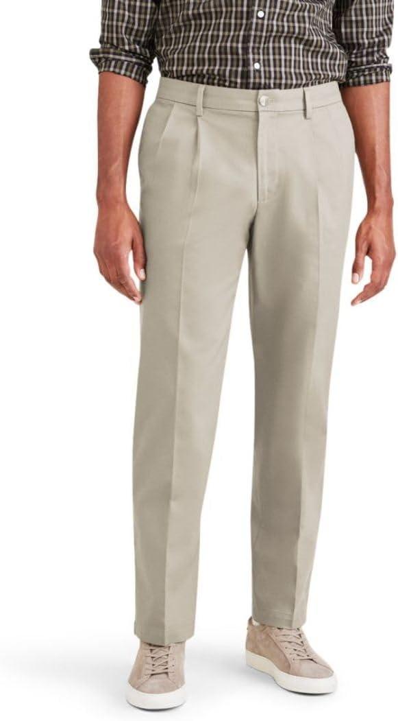 imageClassic Fit Signature Iron Free Khaki with Stain Defender Pants Pleated Regular and Big ampamp TallCloud