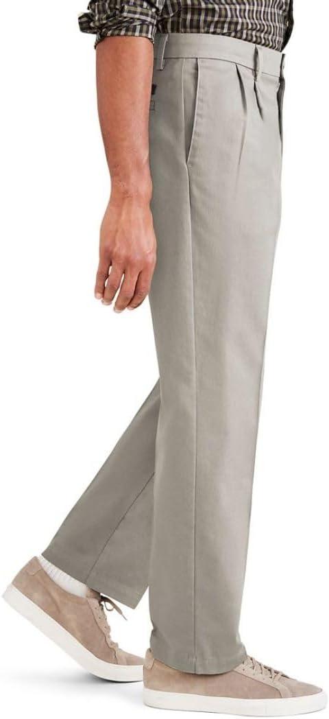 imageClassic Fit Signature Iron Free Khaki with Stain Defender Pants Pleated Regular and Big ampamp TallCloud