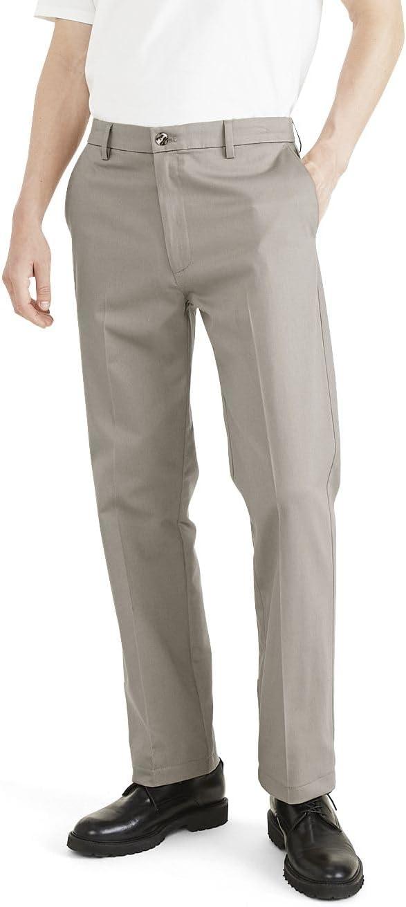 imageClassic Fit Signature Iron Free Khaki with Stain Defender Pants Regular and Big ampamp TallCloud