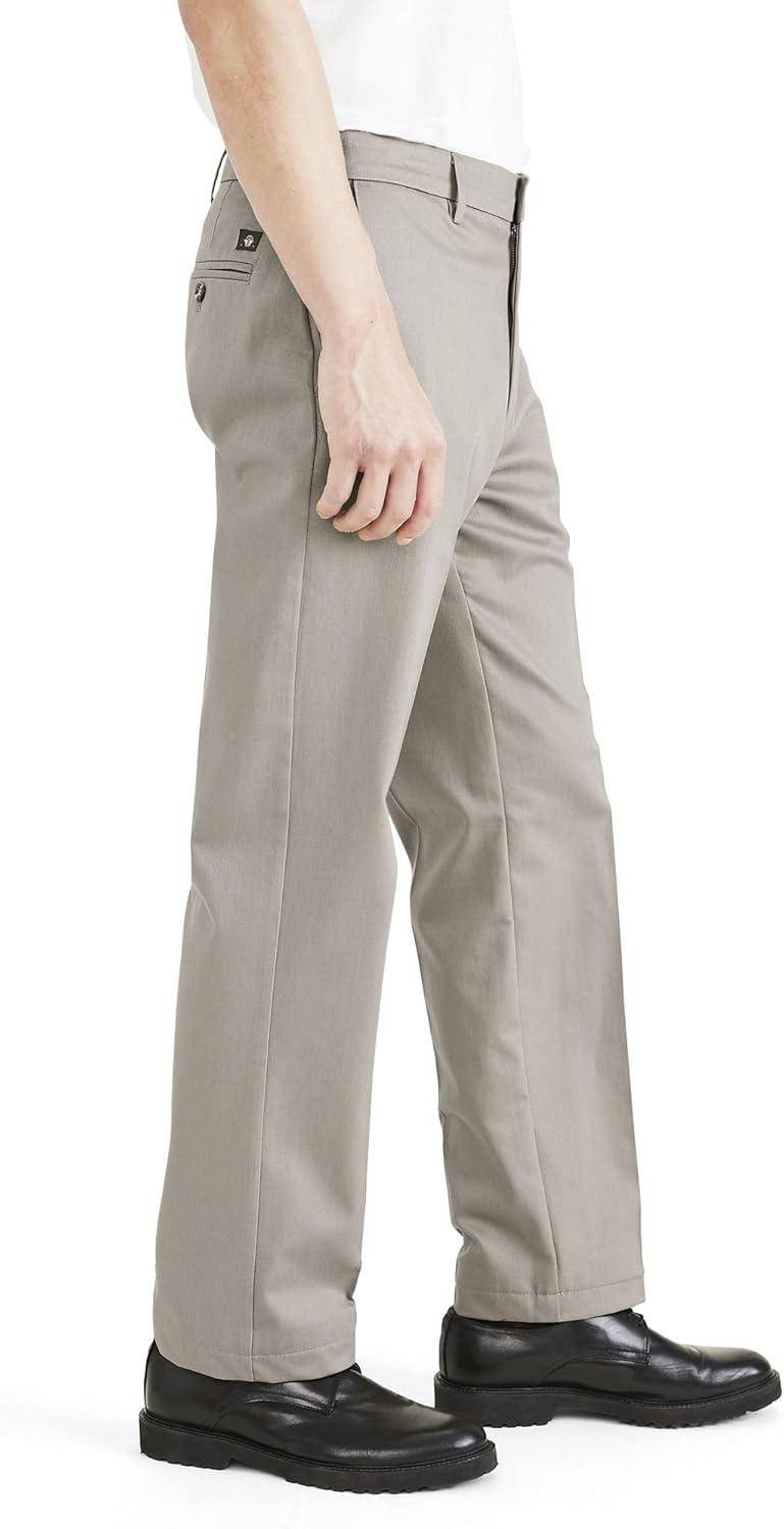 imageClassic Fit Signature Iron Free Khaki with Stain Defender Pants Regular and Big ampamp TallCloud