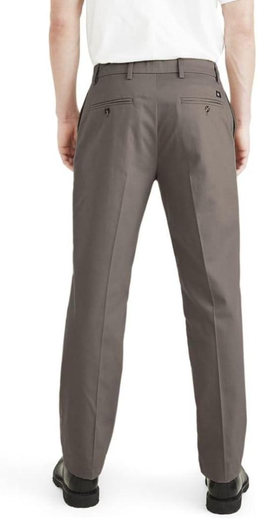 imageClassic Fit Signature Iron Free Khaki with Stain Defender Pants Regular and Big ampamp TallDark Pebble