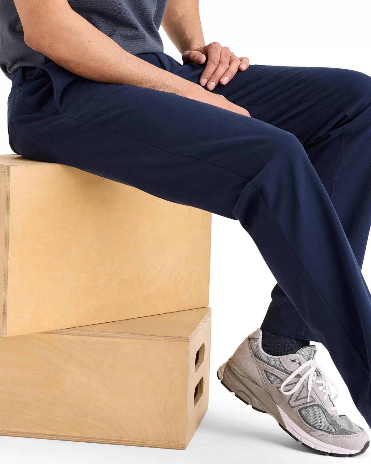 imageDOCKERS Mens Go Activeflex Chino Slim FitNavy Blazer