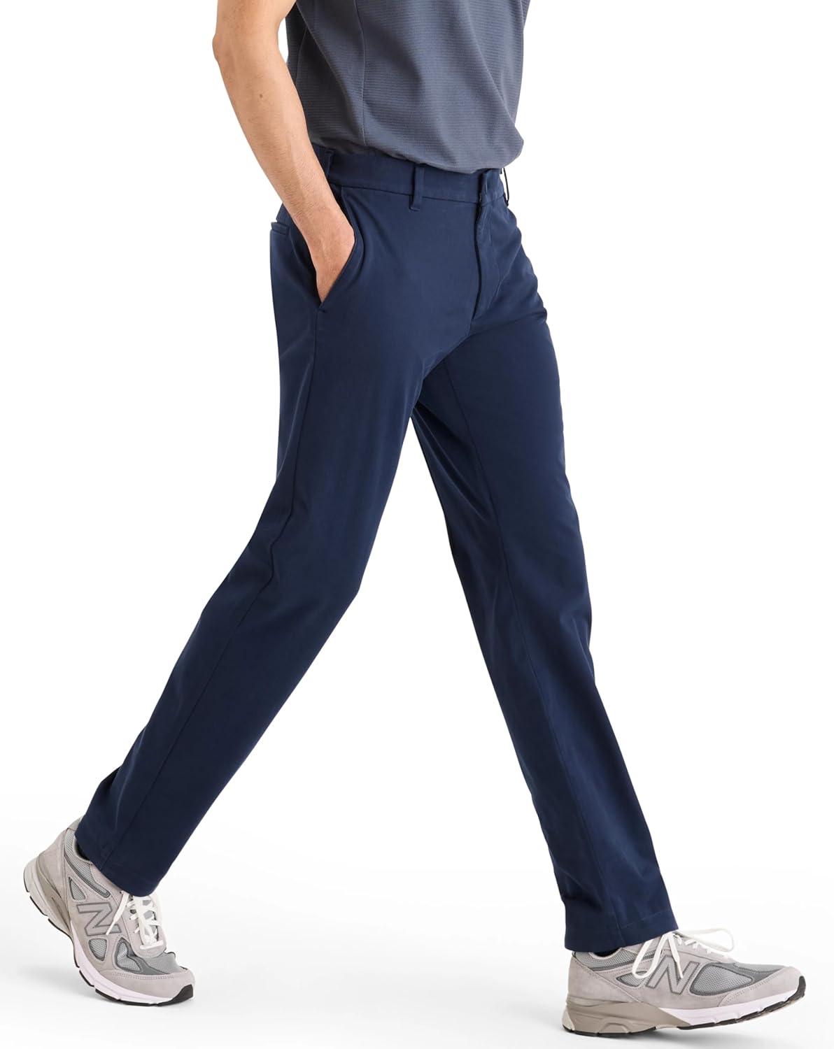 imageDOCKERS Mens Go Activeflex Chino Slim FitNavy Blazer