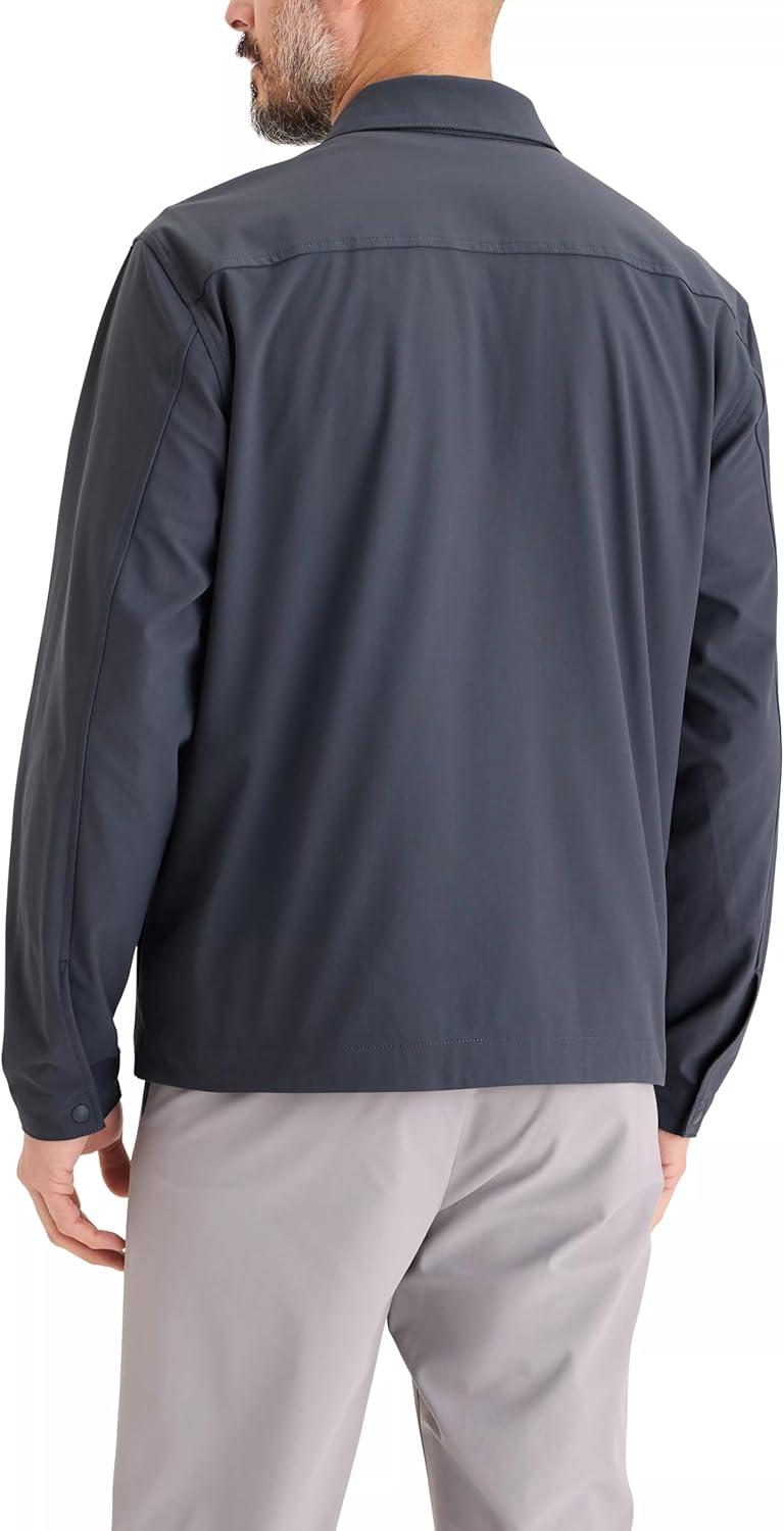 imageDOCKERS Mens Mens Go Airweave Overshirt Regular FitBre Blue