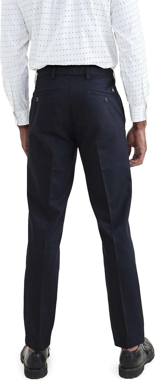 imageDOCKERS Mens Mens Signature Khaki Slim Fit Iron Free with Stain DefenderBeautiful Black