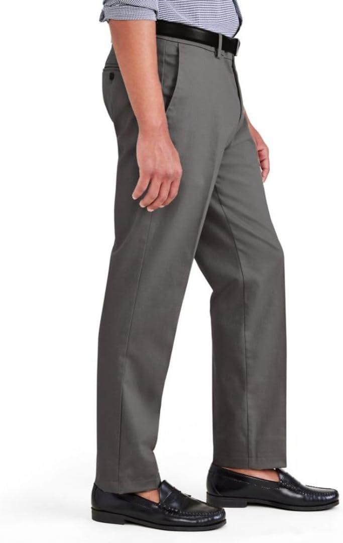 imageDOCKERS Mens Mens Signature Khaki Slim Fit Iron Free with Stain DefenderBurma Grey