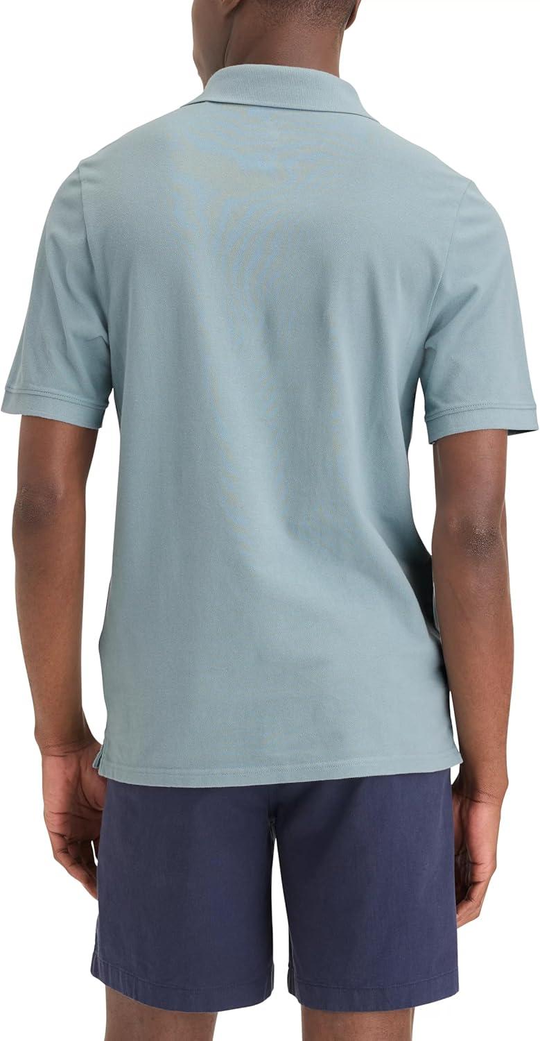 imageDOCKERS Mens Regular Fit Short Sleeve Performance Pique PoloTourmaline