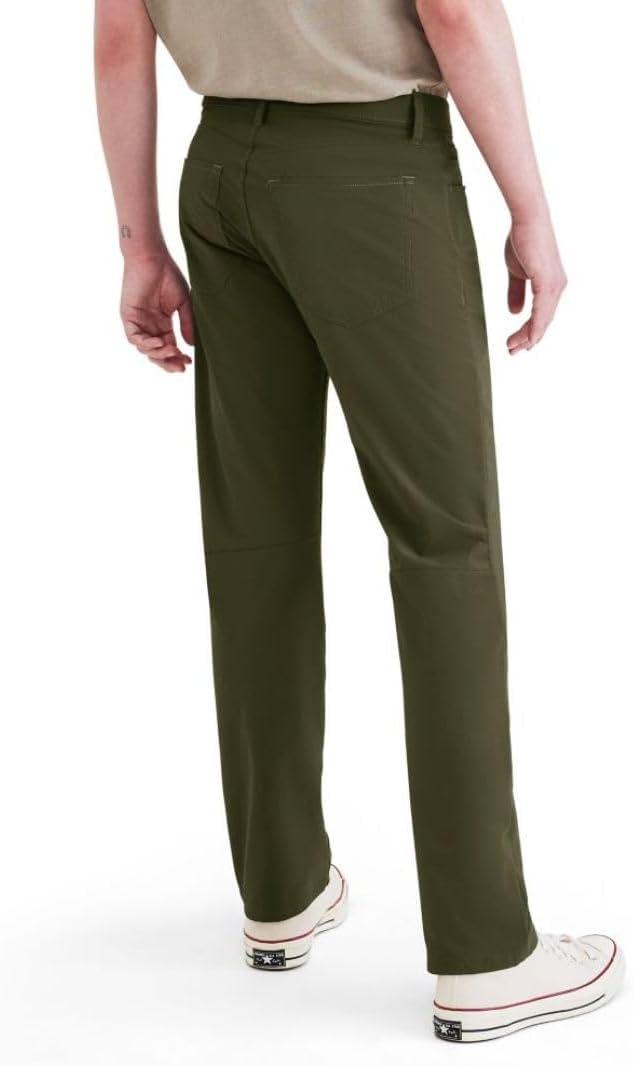 imageDOCKERS Mens Straight Fit Go Jean Cut PantsForest Night Green