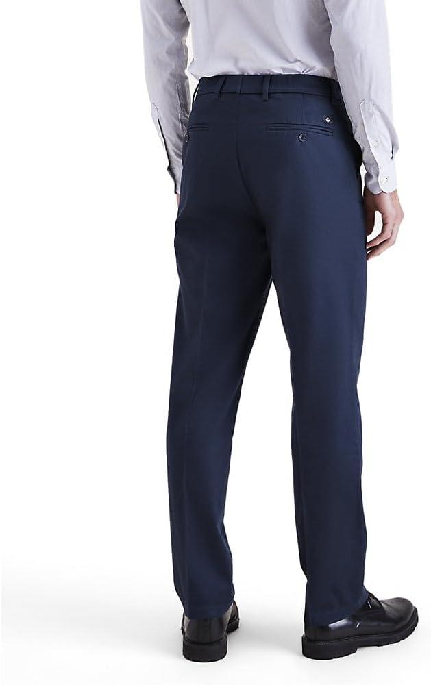 imageDOCKERS Mens Straight Fit Signature Iron Free Khaki with Stain Defender Pants Regular and Big ampamp TallNavy Blazer