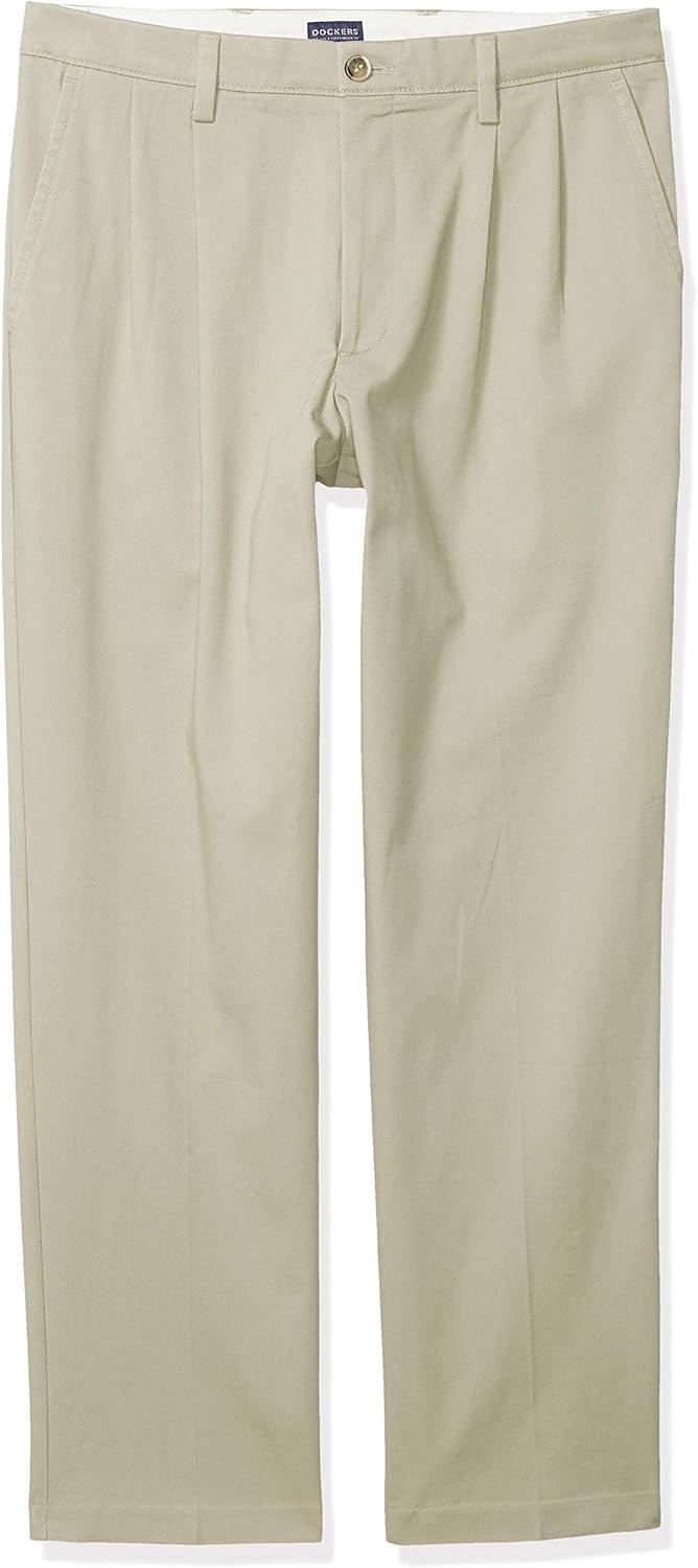 imageDockers Mens Classic Fit Easy Khaki Pants Pleated Standard and Big ampamp TallCloud