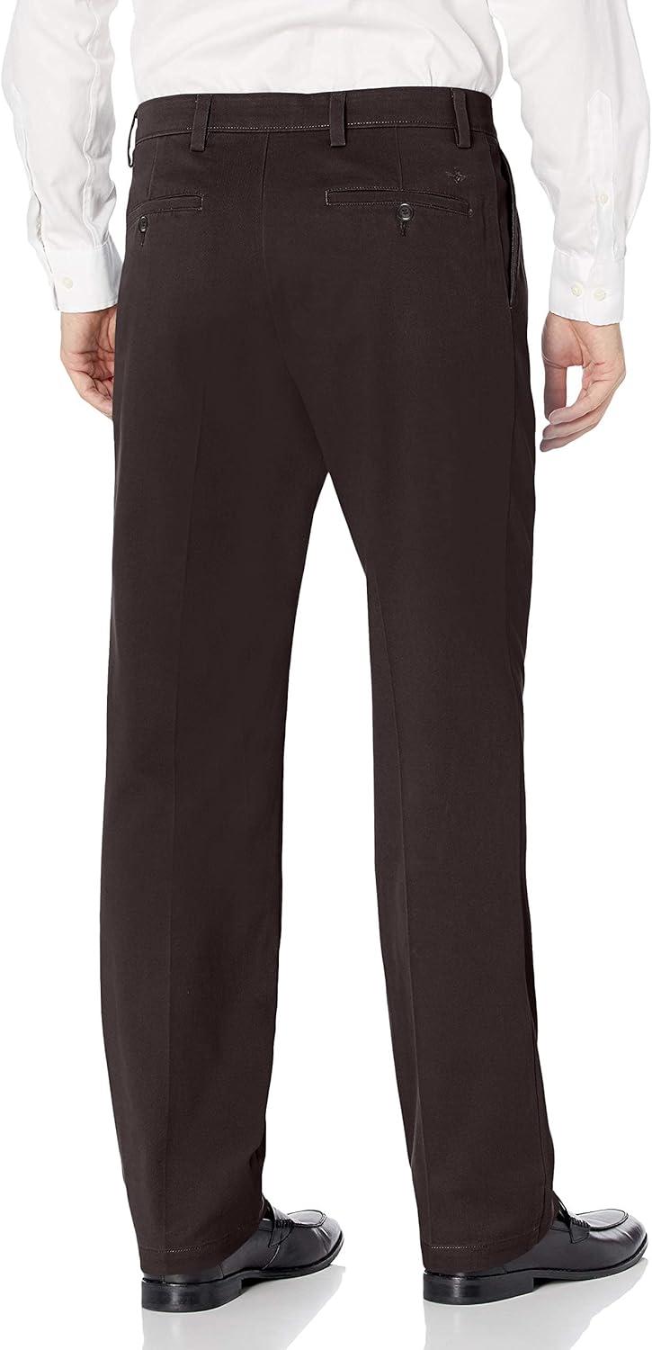 imageDockers Mens Classic Fit Easy Khaki Pants Pleated Standard and Big ampamp TallCoffee Bean