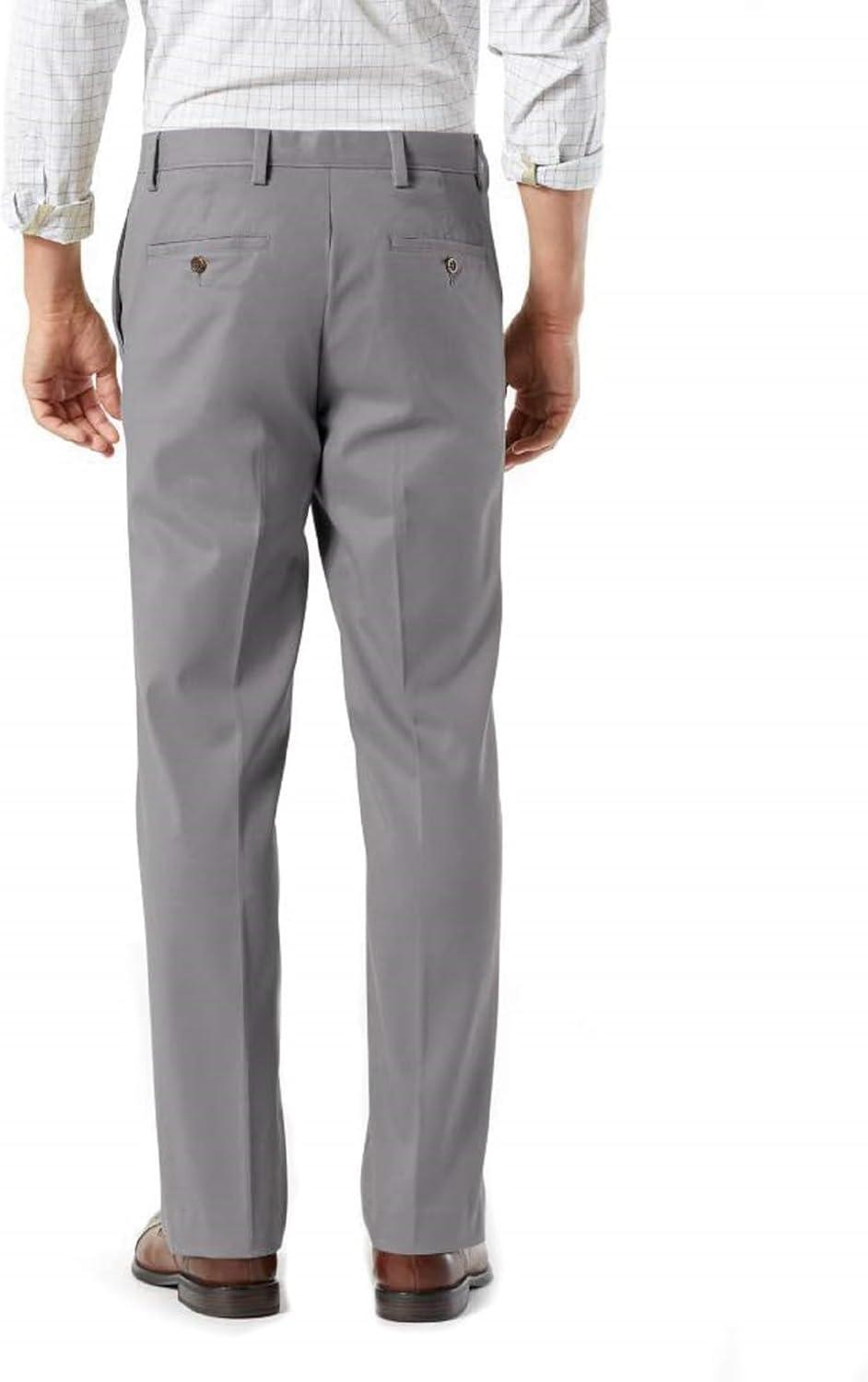 imageDockers Mens Classic Fit Easy Khaki Pants Regular and Big ampamp TallBurma Grey