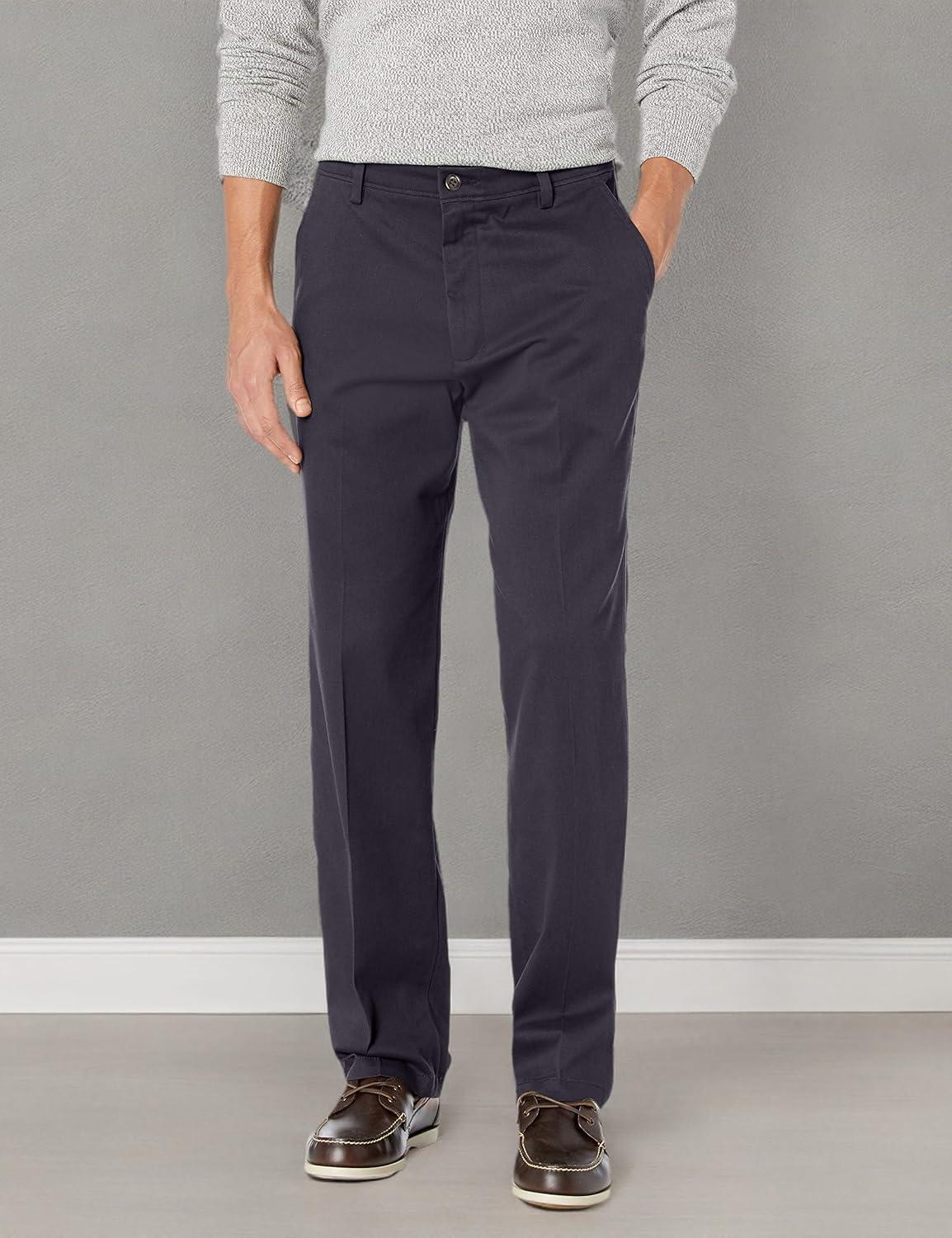 imageDockers Mens Classic Fit Easy Khaki Pants Regular and Big ampamp TallDockers Navy