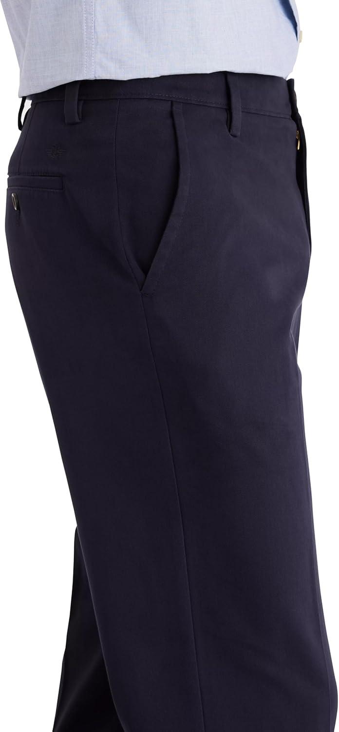 imageDockers Mens Classic Fit Easy Khaki Pants Regular and Big ampamp TallDockers Navy