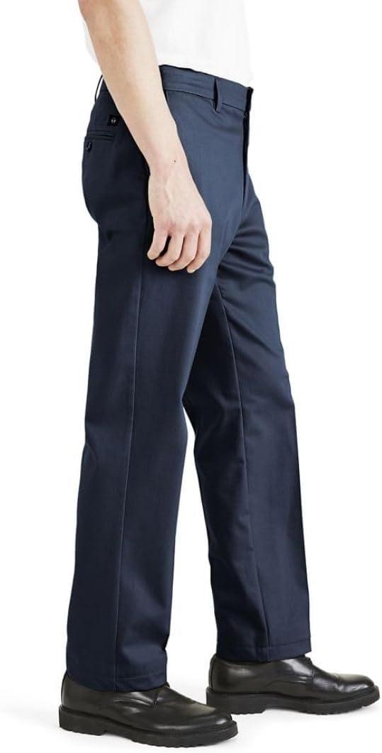 imageDockers Mens Classic Fit Signature Iron Free Khaki PantsNavy Blazer