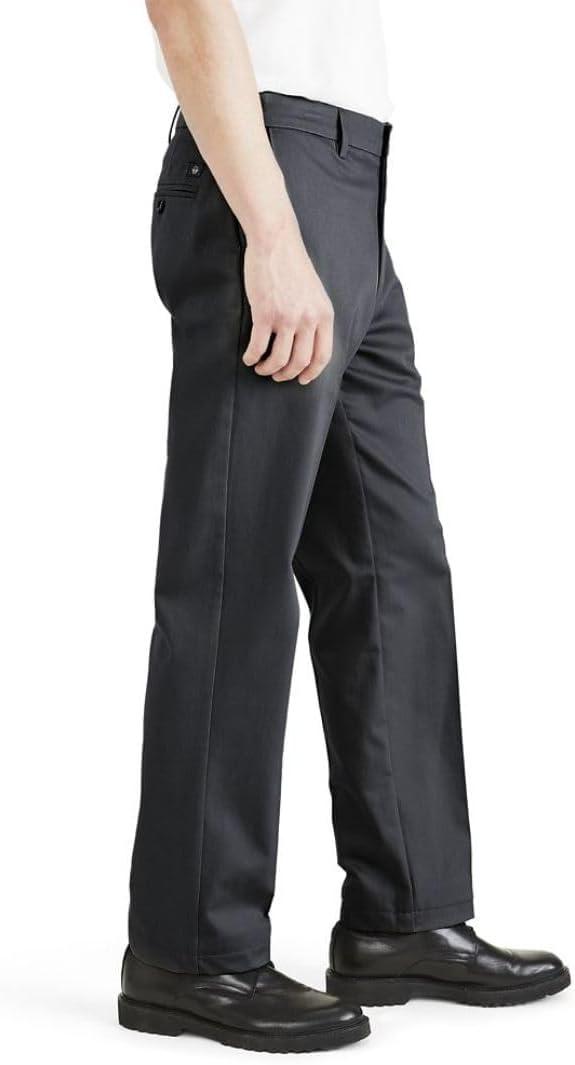 imageDockers Mens Classic Fit Signature Iron Free Khaki PantsSteelhead