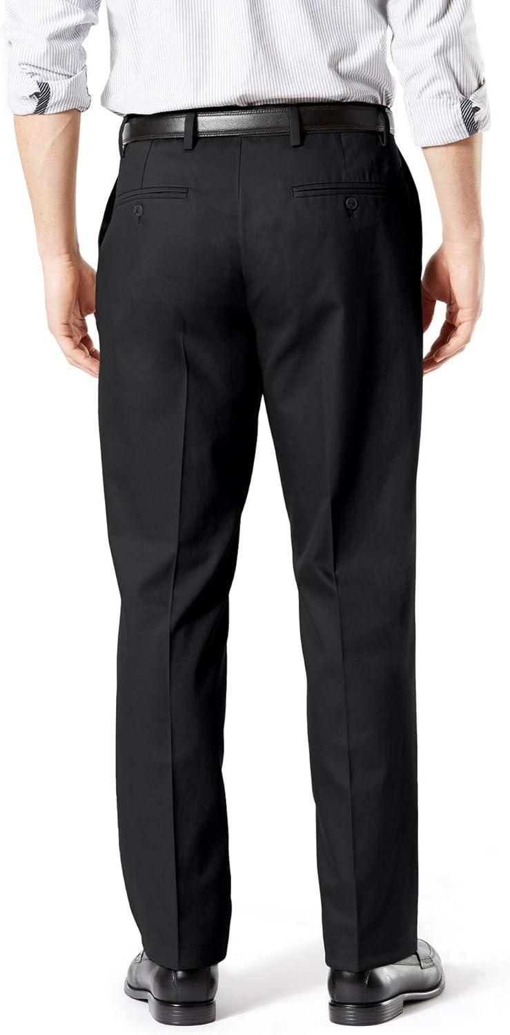 imageDockers Mens Classic Fit Signature Khaki Lux Cotton Stretch PantsBlack