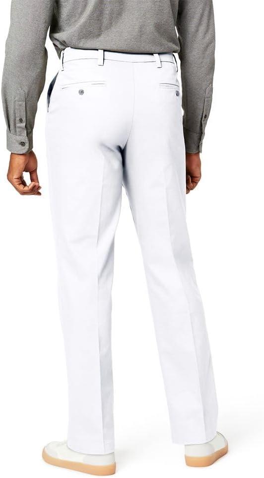 imageDockers Mens Classic Fit Signature Khaki Lux Cotton Stretch PantsPaper White