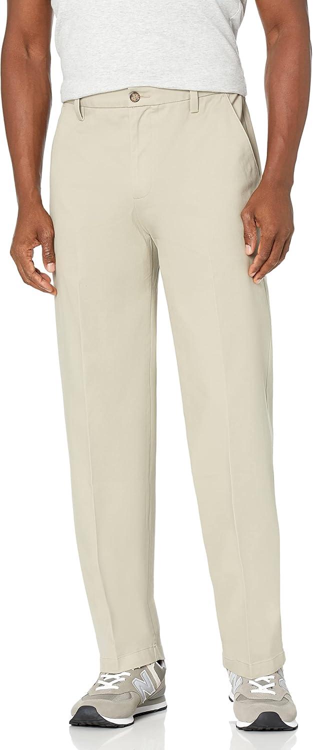 imageDockers Mens Classic Fit Workday Khaki Smart 360 FLEX Pants Standard and Big ampamp TallSafari Beige