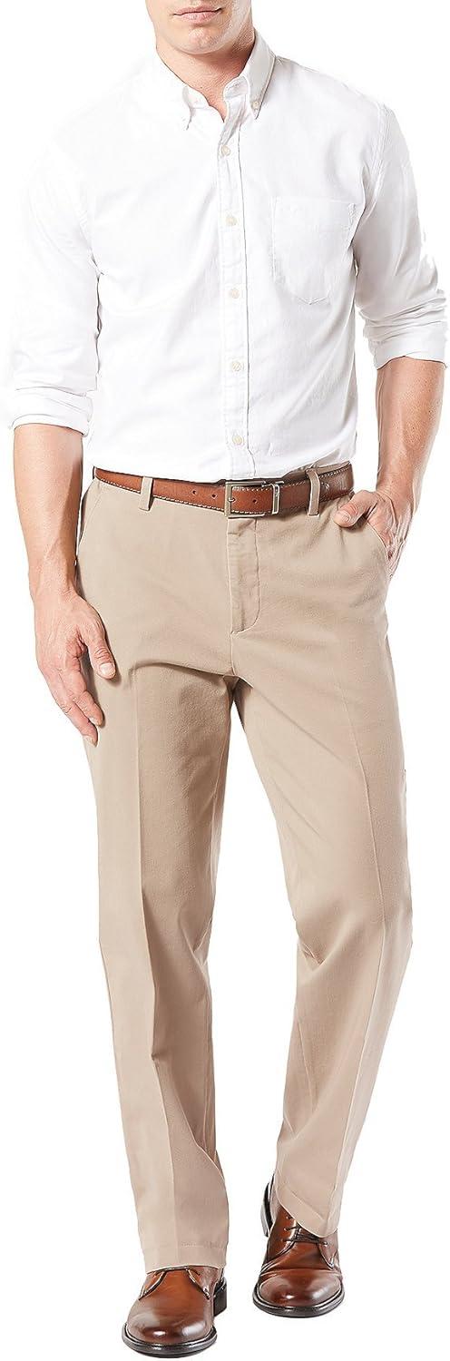 imageDockers Mens Classic Fit Workday Khaki Smart 360 FLEX Pants Standard and Big ampamp TallSafari Beige