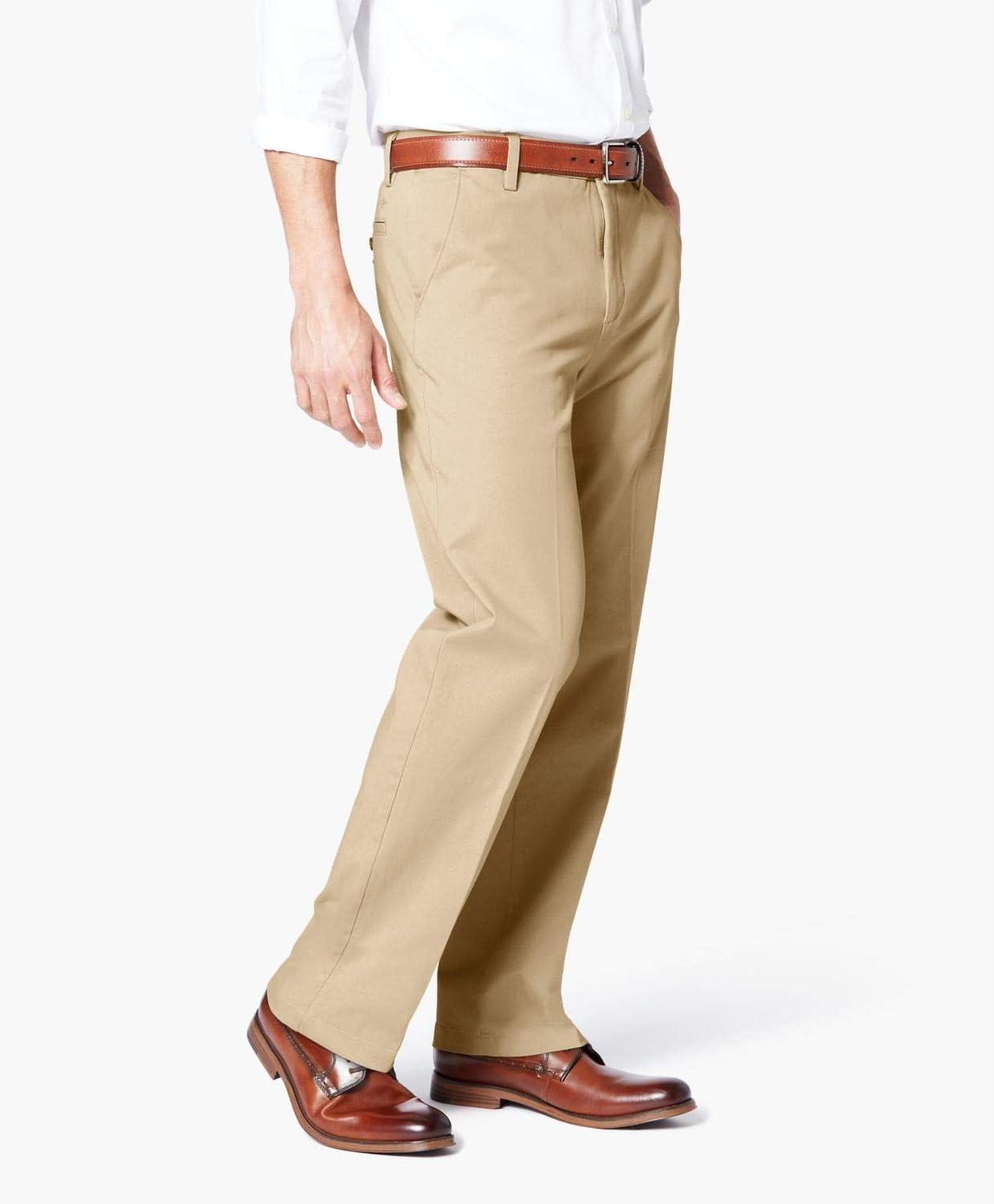 imageDockers Mens Classic Fit Workday Khaki Smart 360 FLEX Pants Standard and Big ampamp TallVintage Khaki