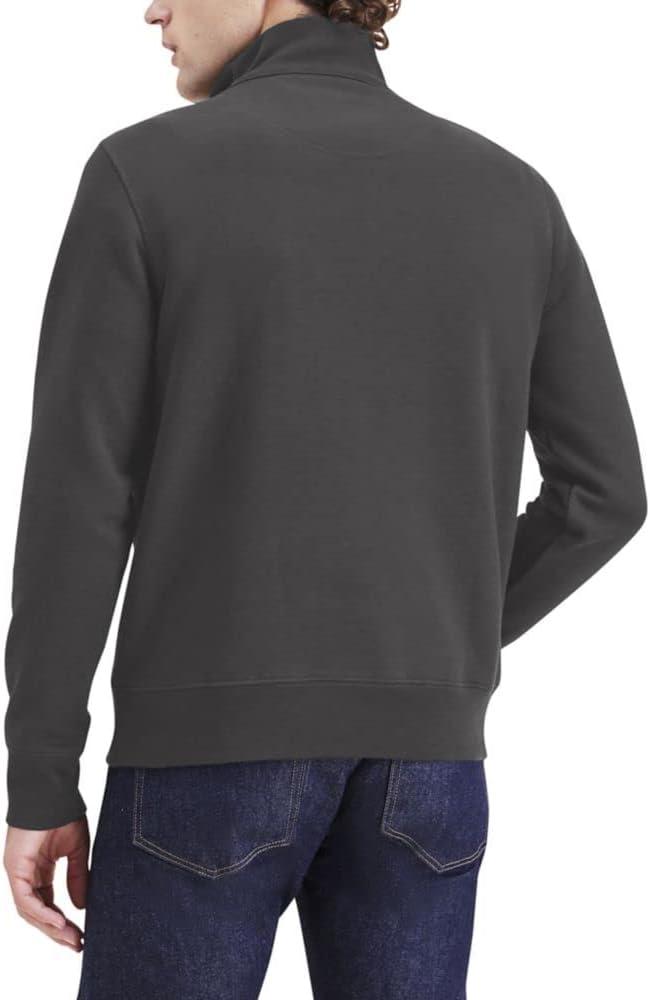 imageDockers Mens Regular Fit Long Sleeve 14 Zip Fleece SweatshirtCharcoal Grey Heather