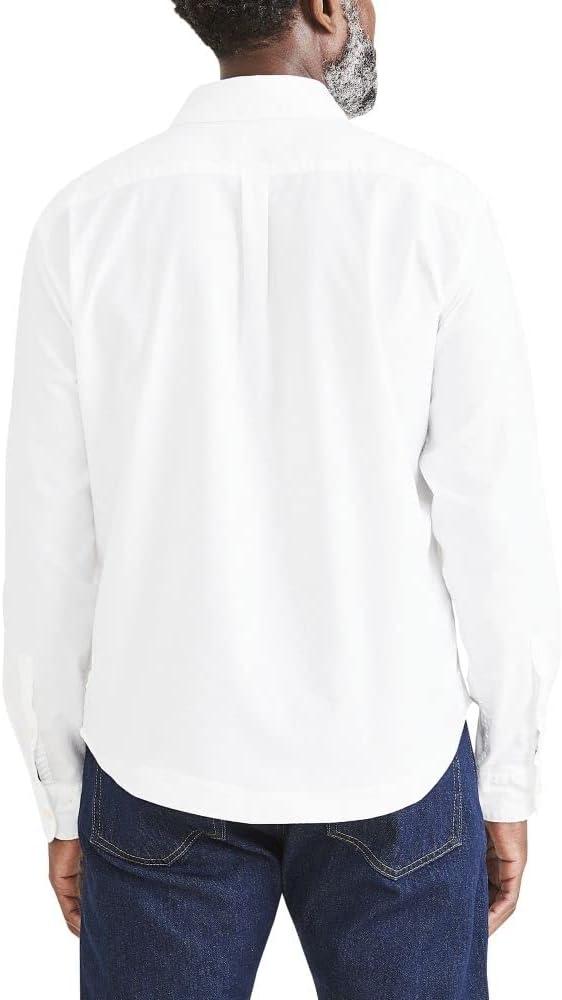 imageDockers Mens Regular Fit Long Sleeve Casual Shirt Regular and Big ampamp TallLucent White