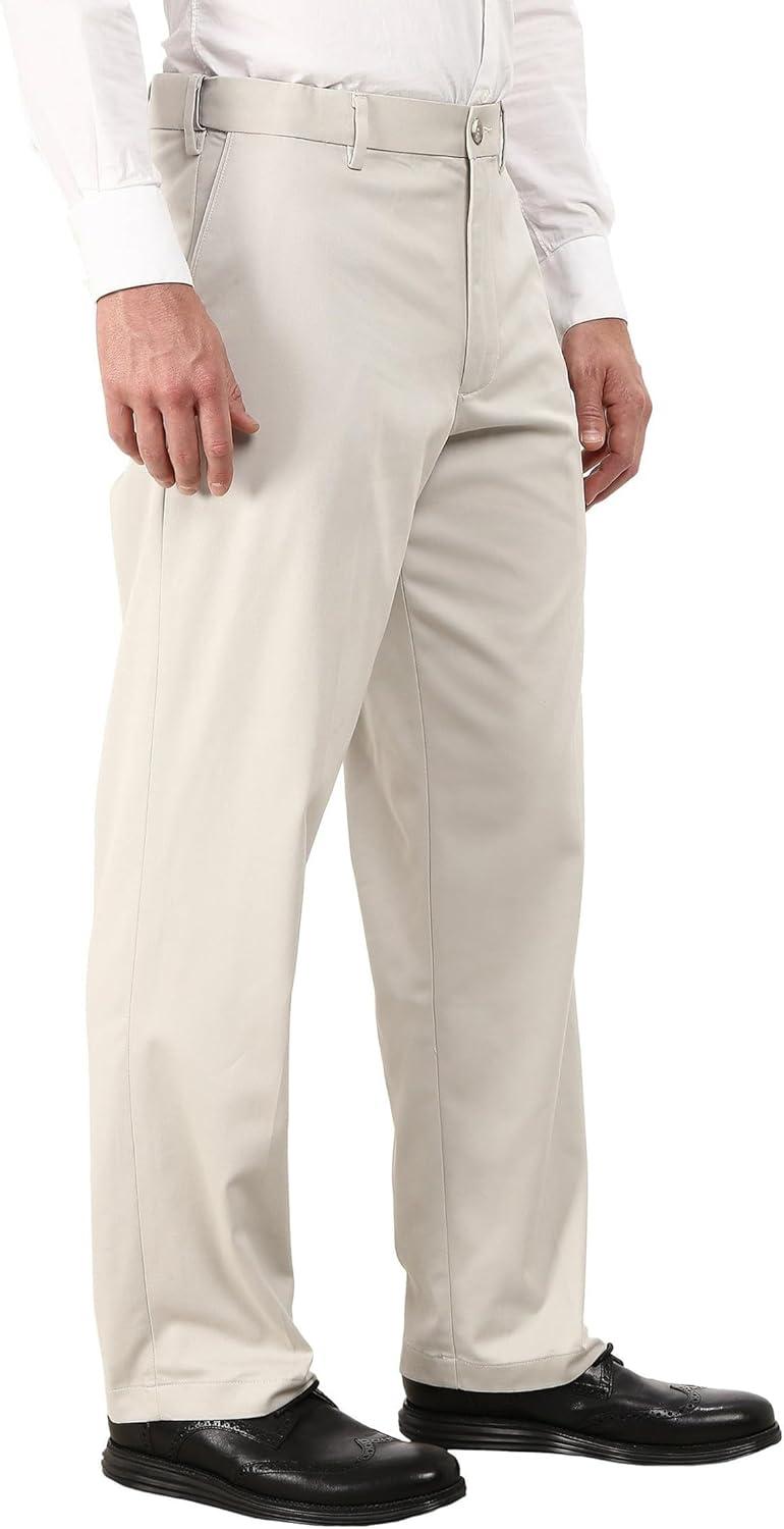 imageDockers Mens Relaxed Fit Comfort Khaki PantsPorcelain Khaki