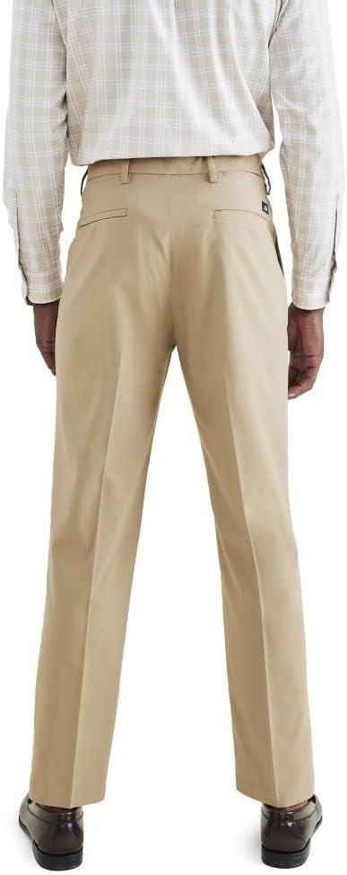 imageDockers Mens Signature Go Straight Fit Khaki Smart 360 Tech Pants Regular and Big ampamp TallHarvest Gold