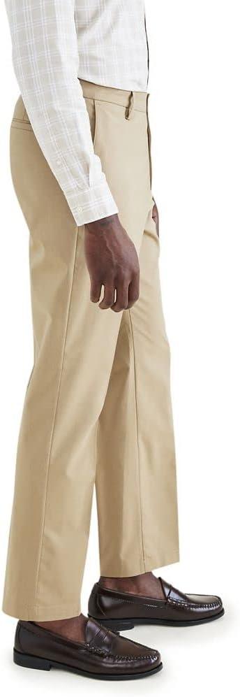 imageDockers Mens Signature Go Straight Fit Khaki Smart 360 Tech Pants Regular and Big ampamp TallHarvest Gold