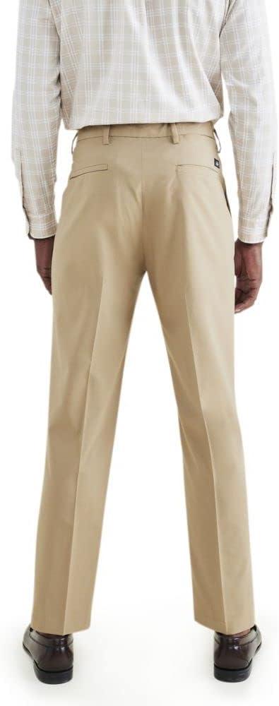 imageDockers Mens Signature Go Straight Fit Khaki Smart 360 Tech Pants Regular and Big ampamp TallHarvest Gold