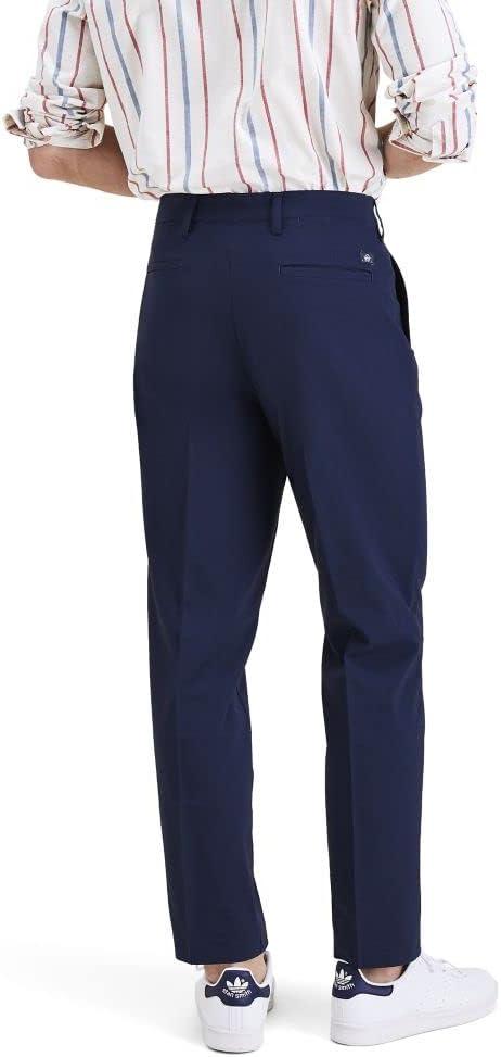 imageDockers Mens Signature Go Straight Fit Khaki Smart 360 Tech Pants Regular and Big ampamp TallNavy Blazer