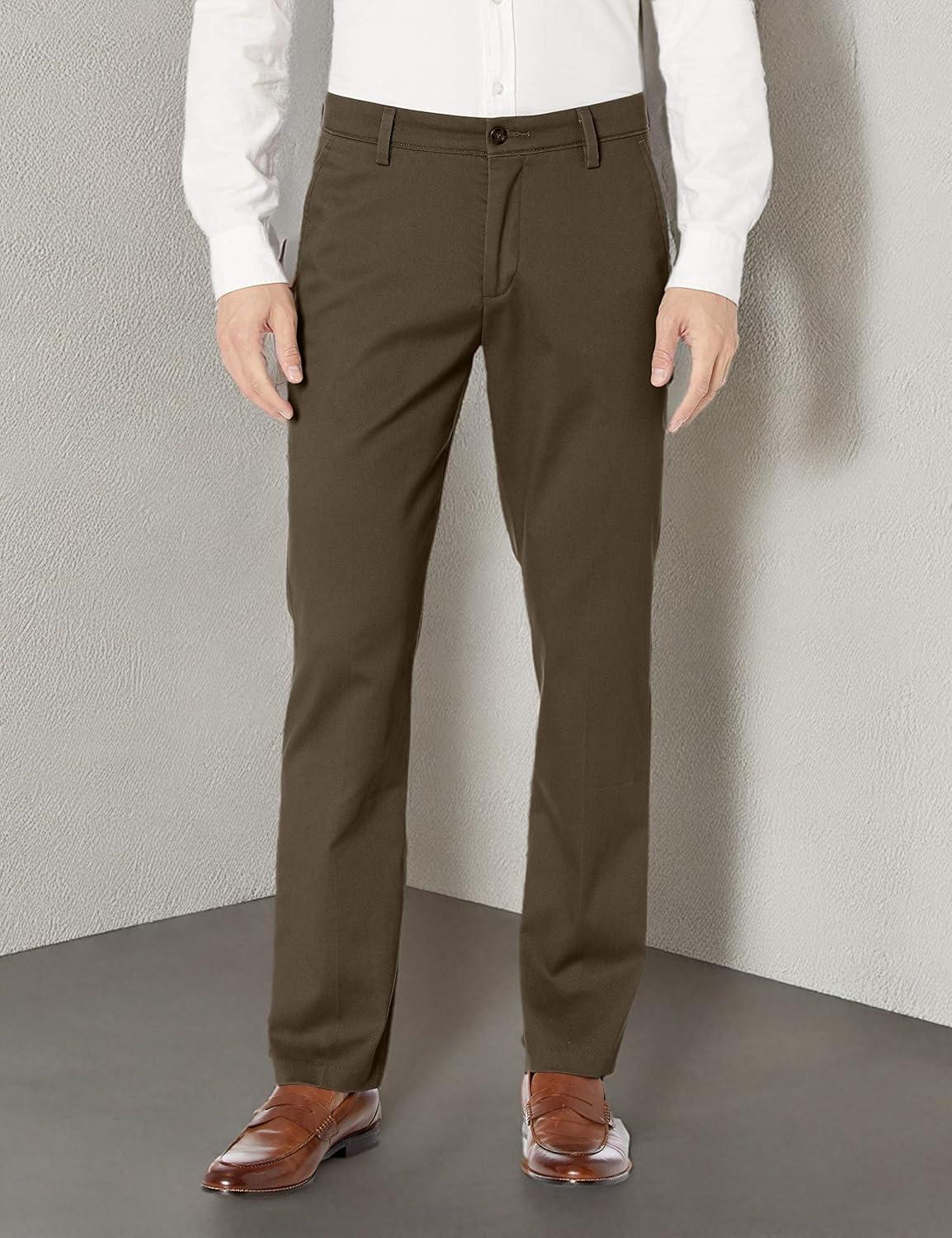 imageDockers Mens Slim Fit Easy Khaki PantsDark Pebble