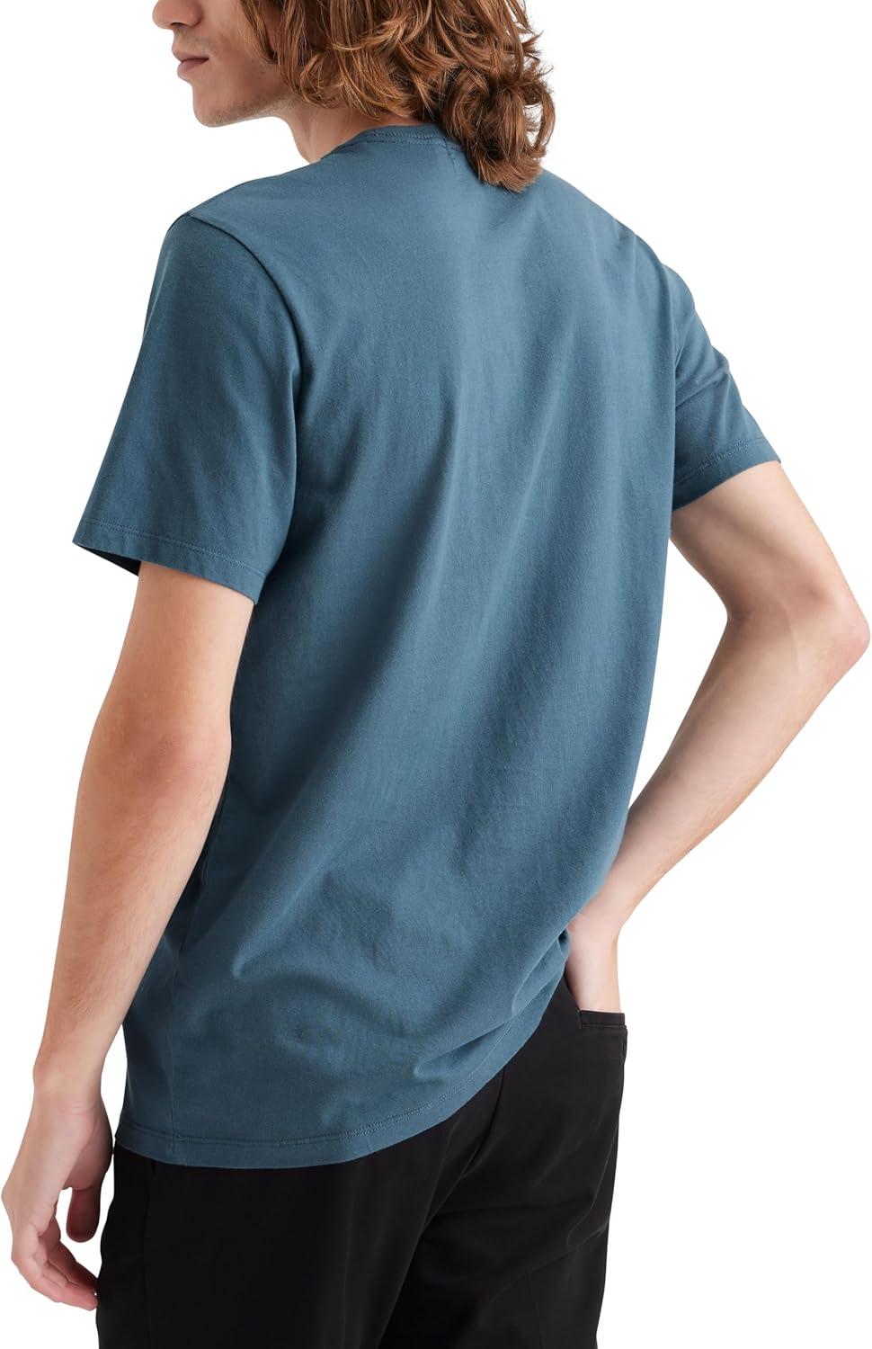 imageDockers Mens Slim Fit Short Sleeve Graphic Tee ShirtCity By the Bay Indian Teal