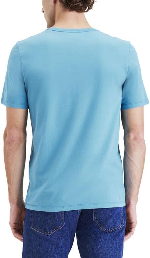 imageDockers Mens Slim Fit Short Sleeve Graphic Tee ShirtNavagio Bay Blue