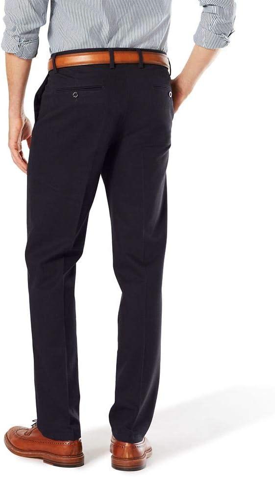 imageDockers Mens Slim Fit Signature Khaki Lux Cotton Stretch PantsDockers Navy Stretch