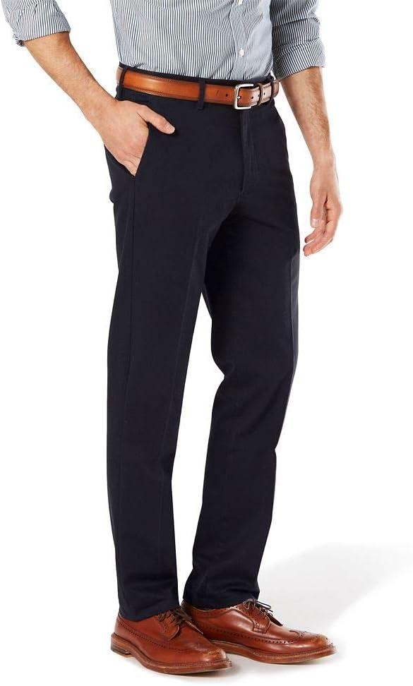 imageDockers Mens Slim Fit Signature Khaki Lux Cotton Stretch PantsDockers Navy Stretch