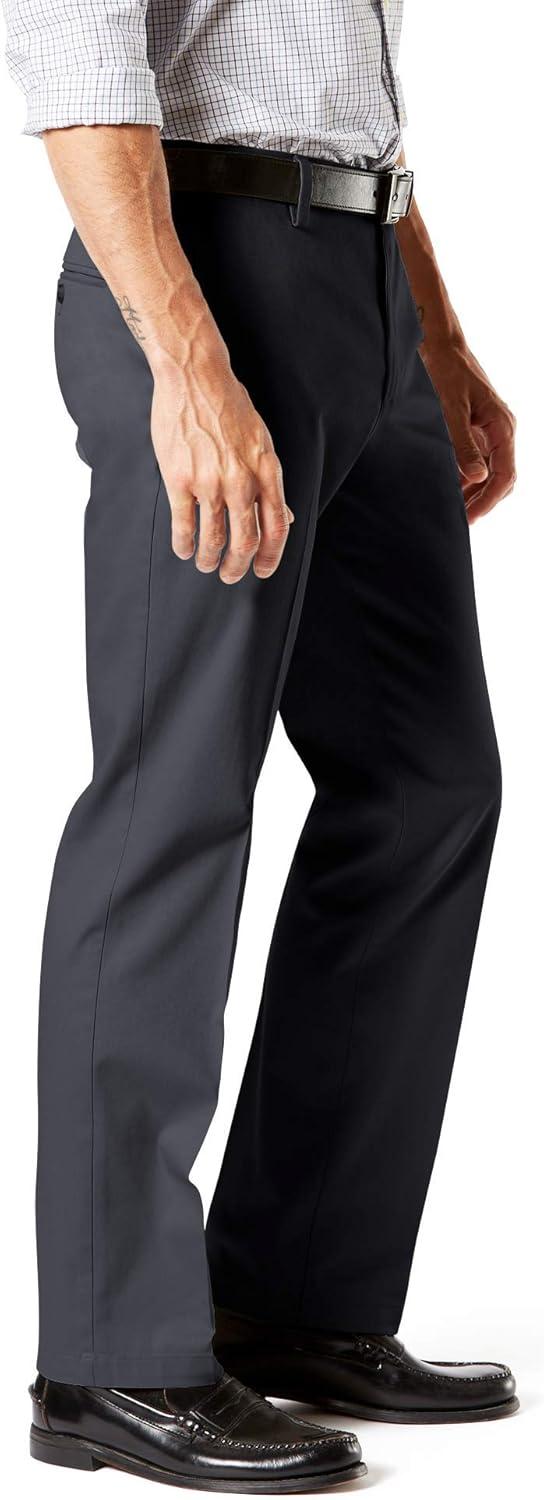 imageDockers Mens Straight Fit Signature Lux Cotton Stretch Khaki Pant CreasedSteelhead