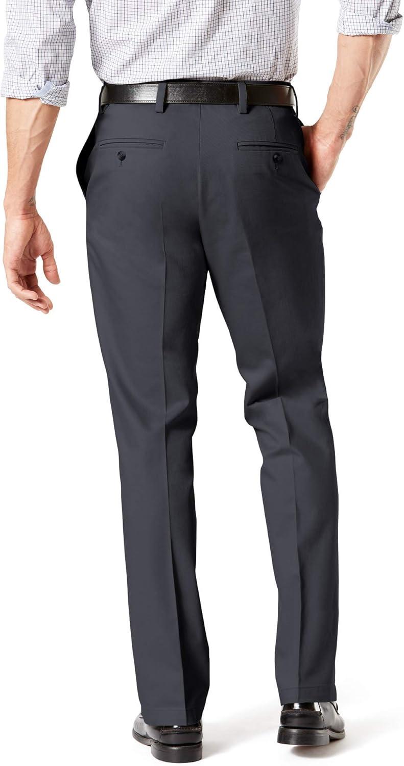 imageDockers Mens Straight Fit Signature Lux Cotton Stretch Khaki Pant CreasedSteelhead
