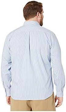 imageDockers Mens Supreme Flex Long Sleeve Button Up ShirtDelft Blue Stripe