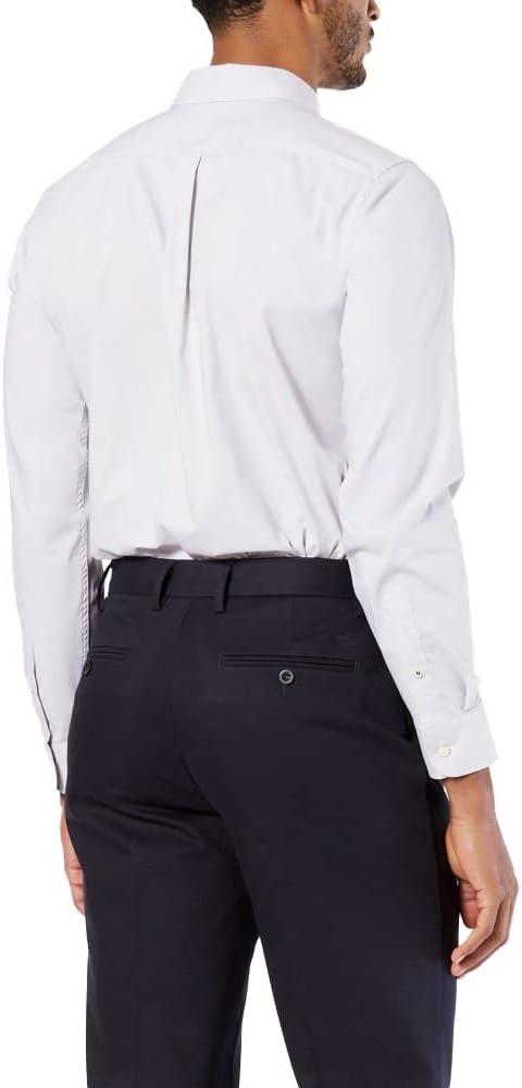 imageDockers Mens Supreme Flex Long Sleeve Button Up ShirtFoil Grey