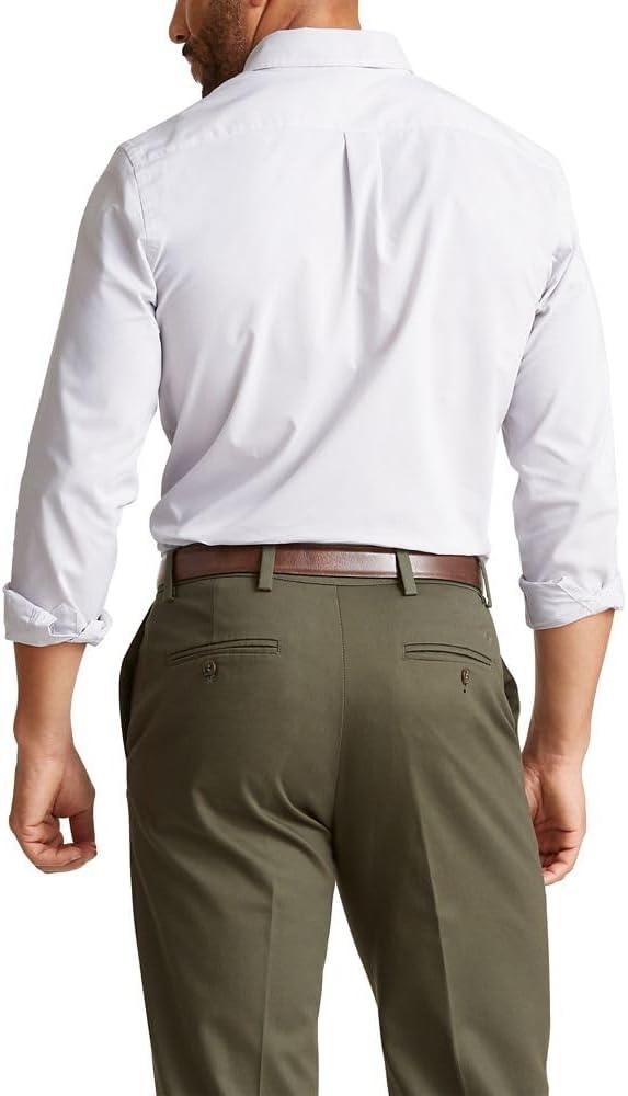 imageDockers Mens Supreme Flex Long Sleeve Button Up ShirtFoil Grey