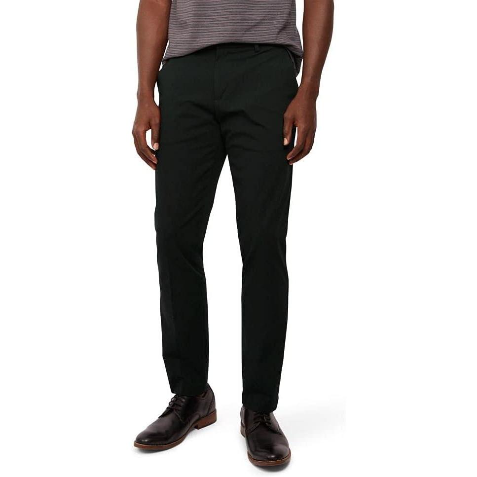 imageDOCKERS Mens City Trouser Slim Fit Smart 360 Tech PantsMineral Black