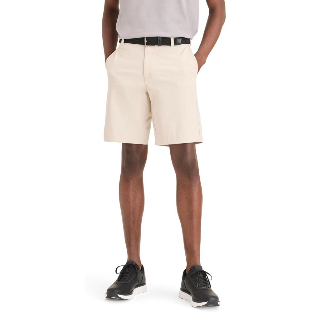 imageDOCKERS Mens Go Airweave Chino Short Straight Fit 95quotSahara Khaki