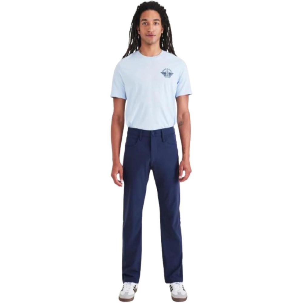 imageDOCKERS Mens Straight Fit Go Jean Cut PantsNavy Blazer