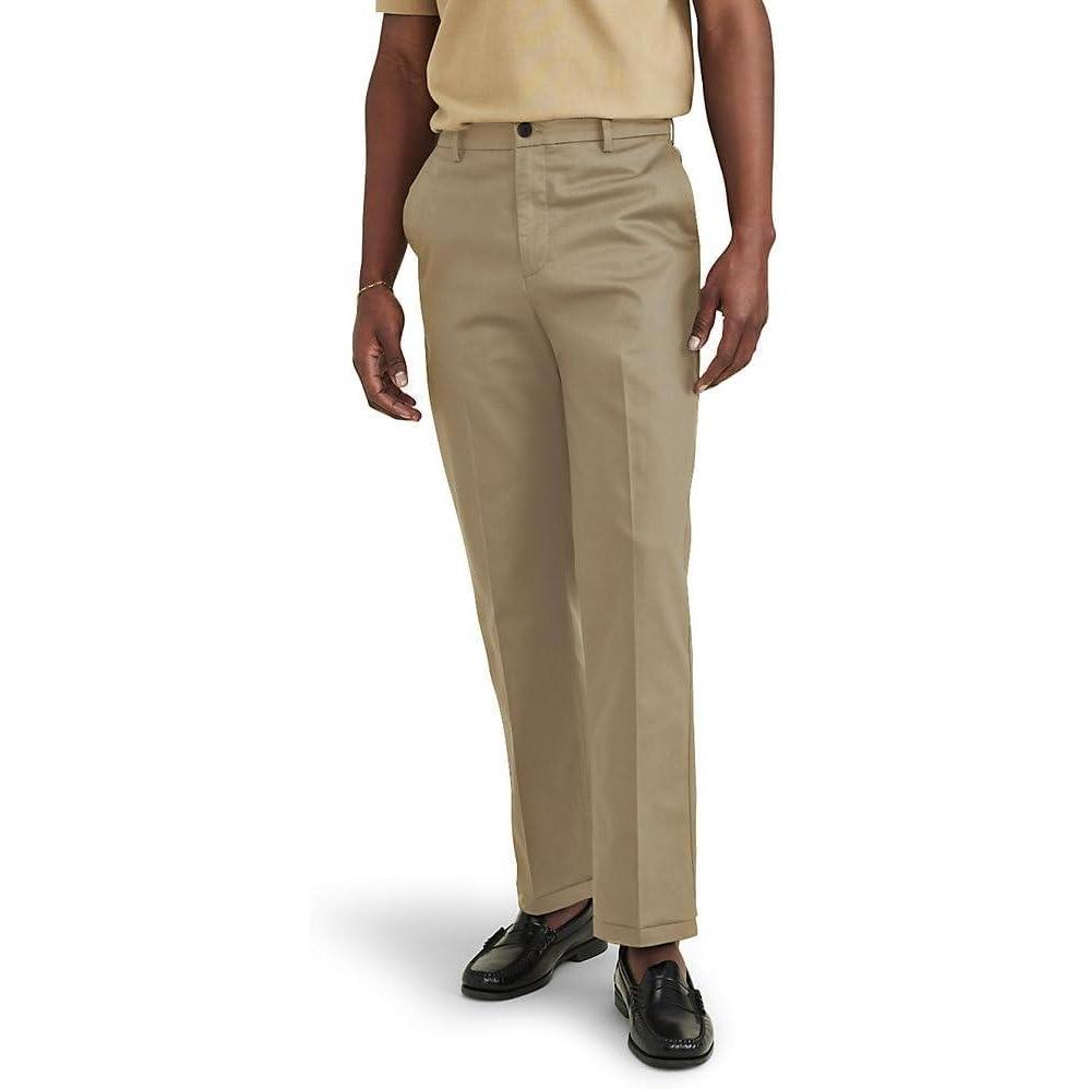 imageDOCKERS Mens Straight Fit Signature Iron Free Khaki with Stain Defender Pants Regular and Big ampamp TallNew British Khaki