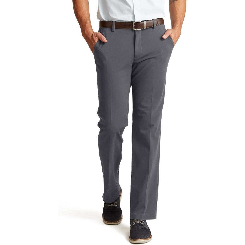 imageDockers Straight Fit Workday Khaki Smart 360 Flex Pants Regular and Big ampamp TallBurma Grey