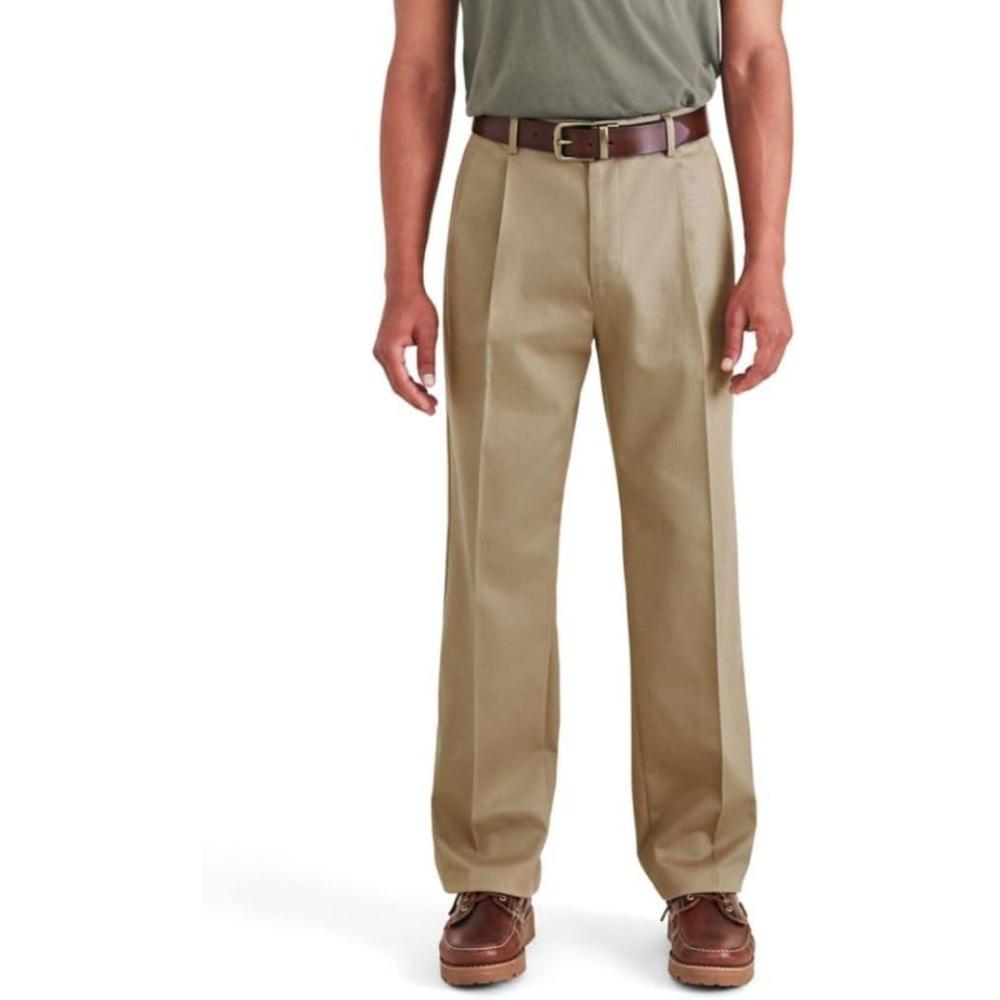 imageRelaxed Fit Signature Iron Free Khaki with Stain Defender Pants PleatedNew British Khaki