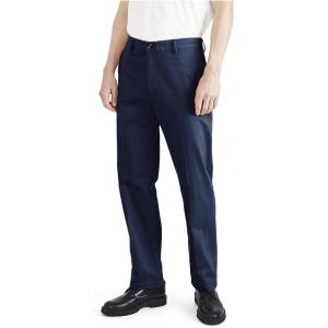 Classic Fit Signature Iron Free Khaki with Stain Defender Pants (Regular and Big & Tall)(Navy Blazer)