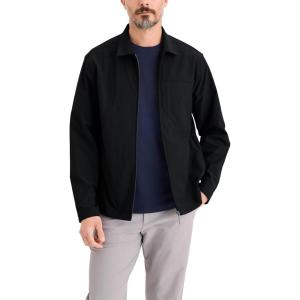 DOCKERS Mens Men’s Go Airweave Overshirt Regular Fit(Beautiful Black)